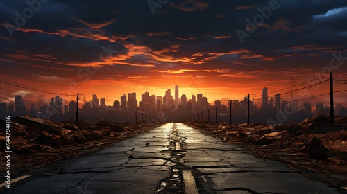 Landscape highway background