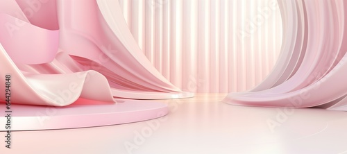Abstract 3d background. Fancy shapes in different colors.