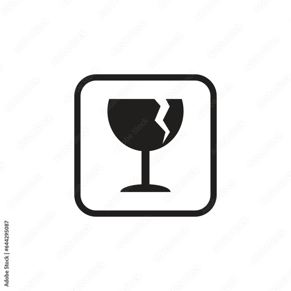 fragile icon fragile icon