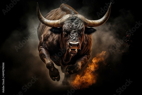 Furious bull ignites market surge, driving share prices higher. Generative AI