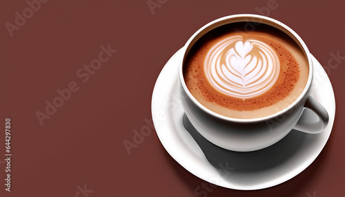 cup of coffee on white background cup of coffee with a spoon, cappuccino, cup of coffee on the table, cup of coffee, ai, ai generated, generated, ai generative, generative
