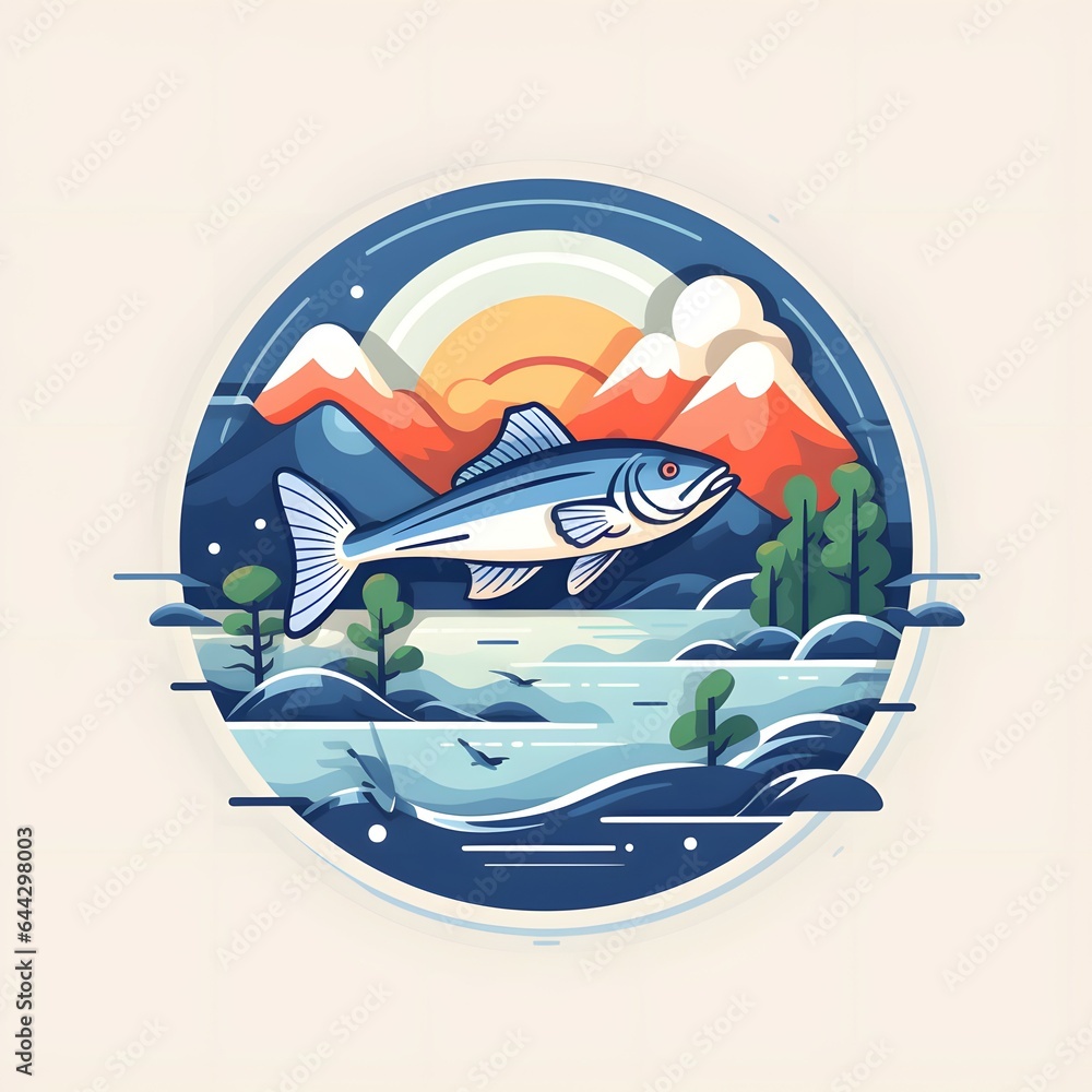 Fototapeta premium Fish icon