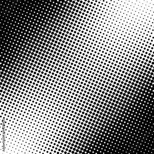 Diagonal gradient black fade texture. Halftone effect