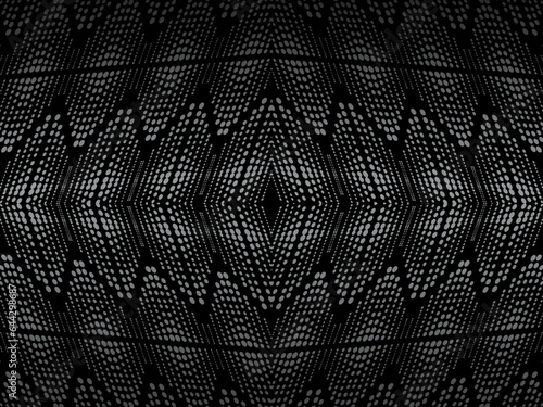 Black abstract background design. Modern wavy lines  guilloche curves  pattern in monochrome colors. Premium line texture for banner  business background. Dark horizontal vector template.
