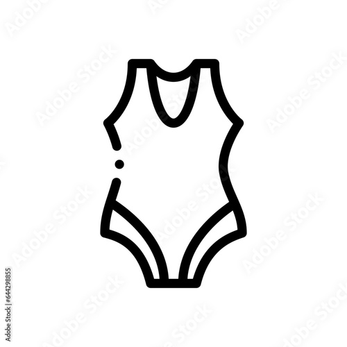 swimming suit line icon