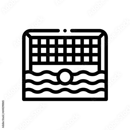 waterpolo line icon