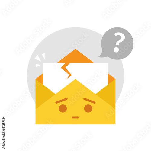 unsubscribe email notification concept illustration flat design vector eps10. simple, modern graphic element for landing page ui, pop up message information, infographic