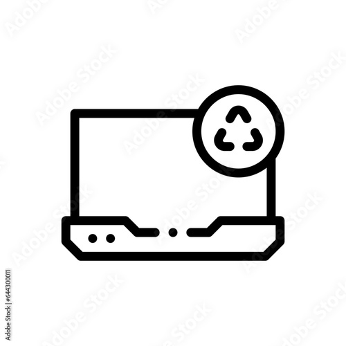 laptop line icon