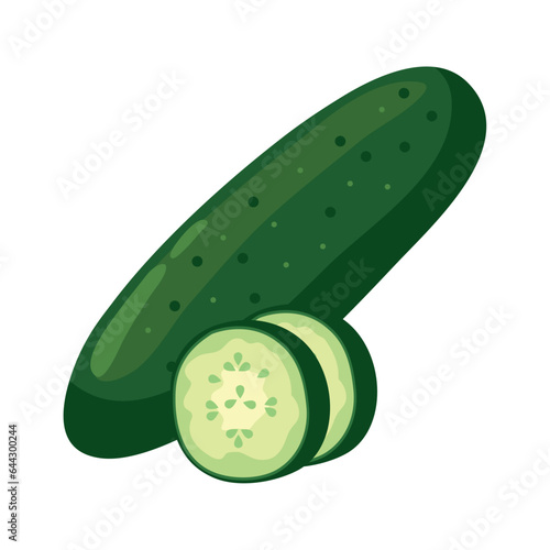 cucumber fresh vegetable icon