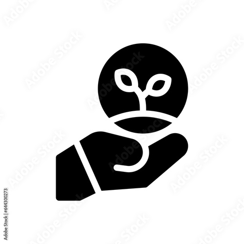 sprout glyph icon