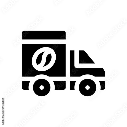 coffee beans glyph icon