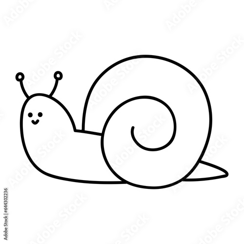 snail doodle icon