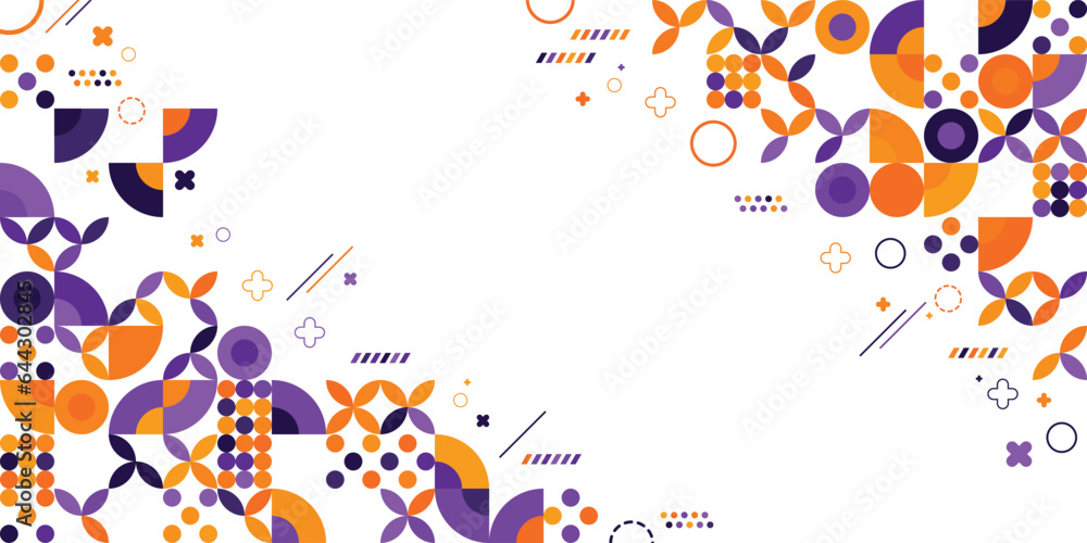 Fototapeta premium Abstract Shapes Color Geometrical Background