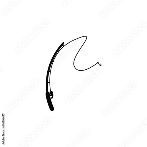 fishing rod logo icon