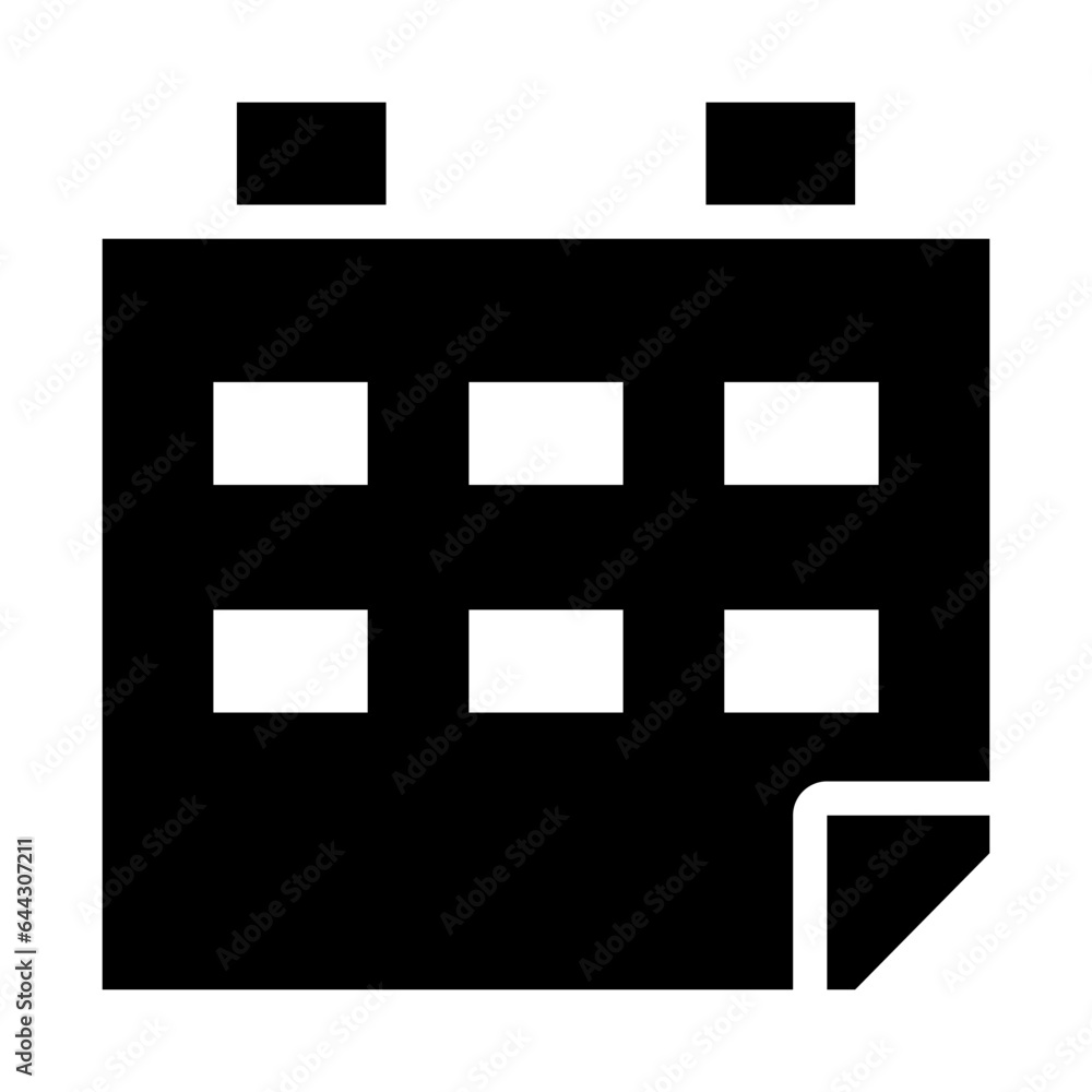 study calendar of islam religious activity solid icon study calendar of islam religious activity solid icon