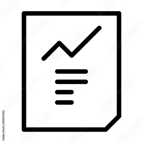 saving report data of charity outline icon