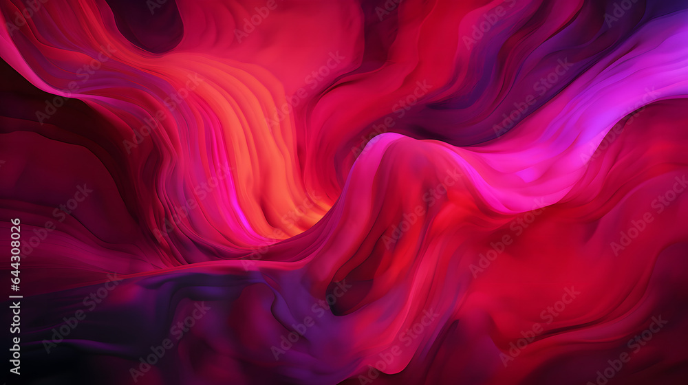 Obraz premium 火と水のように流れる赤系色の抽象背景 No.011 Abstract Background with Red Colors Flowing like Fire and Water Generative AI