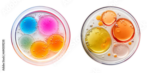 Petri dish, transparent background, isolated image, generative AI
