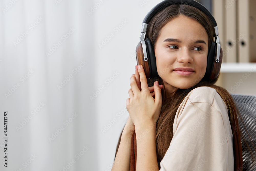 meditation phone earphones teenage music happy lifestyle chair smile girl meditation phone earphones teenage music happy lifestyle chair smile girl