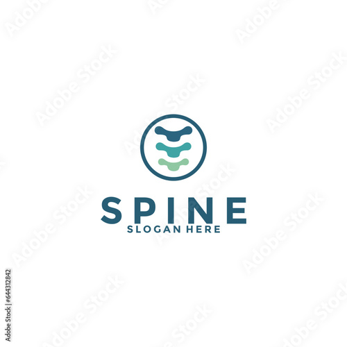 Spine logo design template icon,Chiropractic logo design unique idea concept