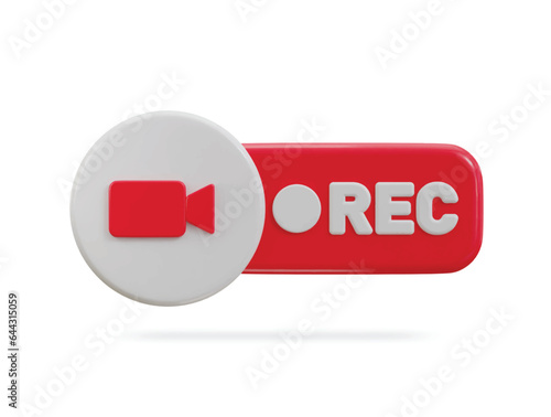 3d video recording live broadcast social media streaming icon