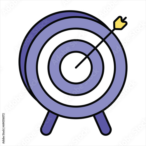 target color outline icon design style