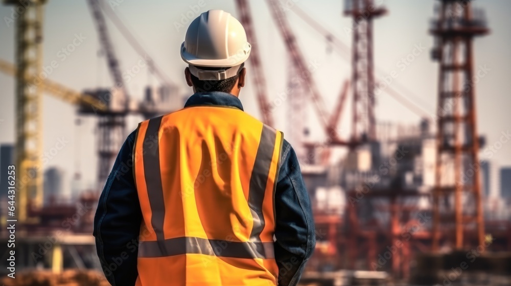 Engineer working at oil rig. Engineer working at oil rig.