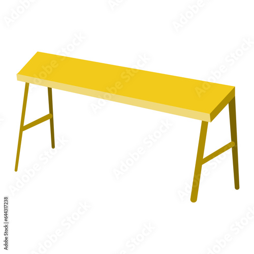 Bench flat illustration