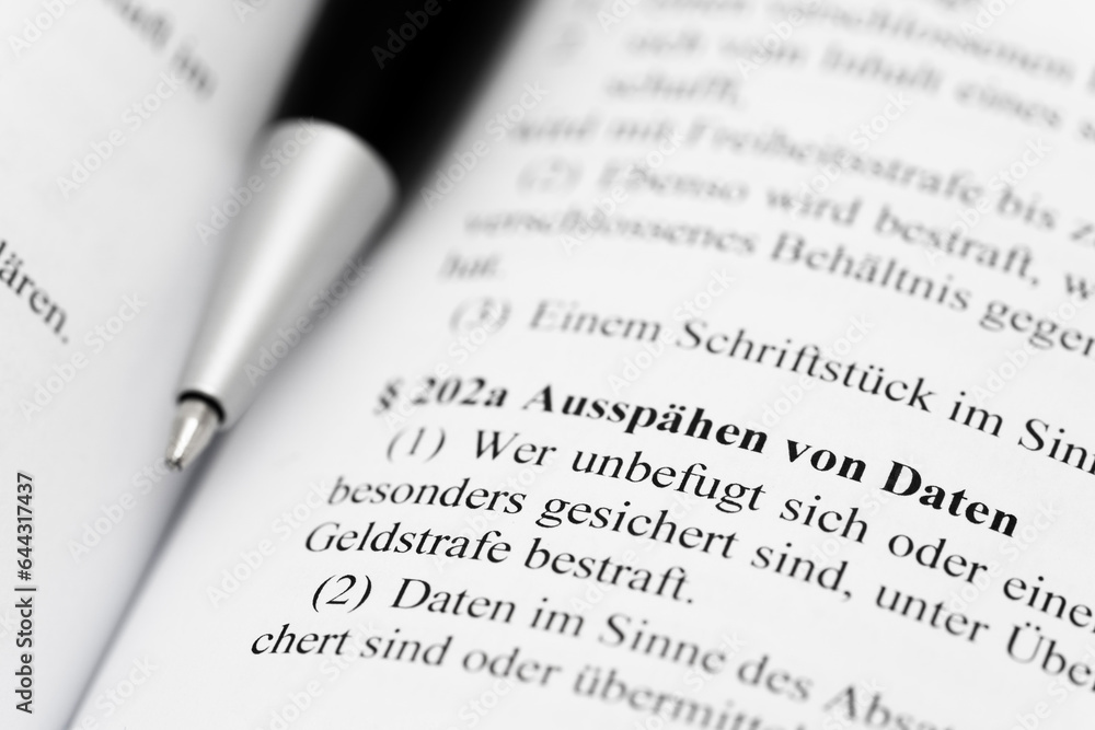 Ausspähen von Daten Gesetzartikel Strafgesetzbuch Ausspähen von Daten Gesetzartikel Strafgesetzbuch