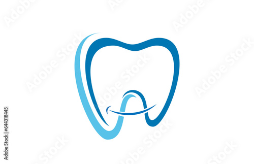 dental health dentist line modern logo design