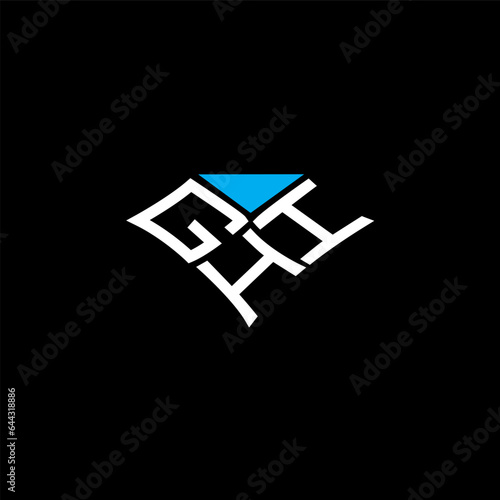 GHI letter logo vector design with modern shape and luxury icon design.