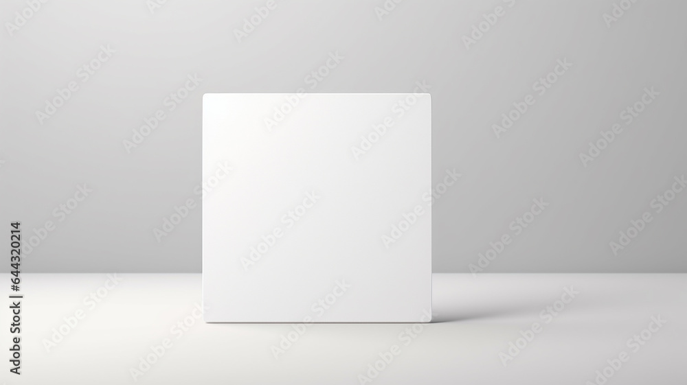 Blank white paper mockup on white background. 3D rendering
Blank white paper mockup on white background. 3D rendering