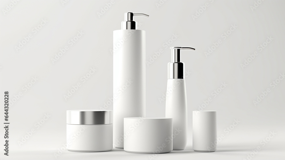 Cosmetic bottle mockup. 3d rendering Cosmetic bottle mockup. 3d rendering