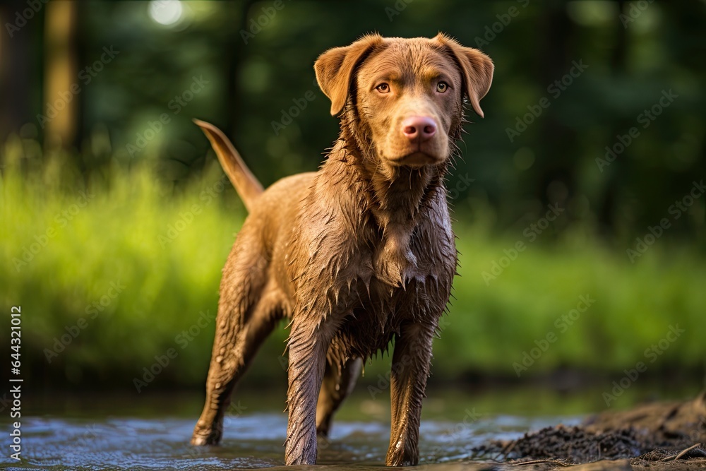 Chesapeake Bay Retriever Dog - Portraits of AKC Approved Canine Breeds