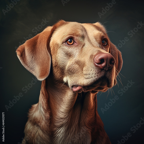 Wallpaper Mural Image of an adorable labrador dog with a cheerful temperament. Pet. Animals. Illustration, Generative AI. Torontodigital.ca