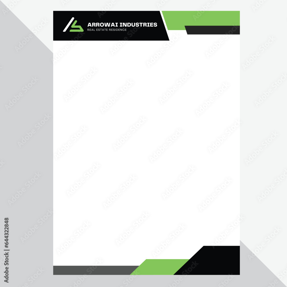 corporate modern letterhead design template corporate modern letterhead design template