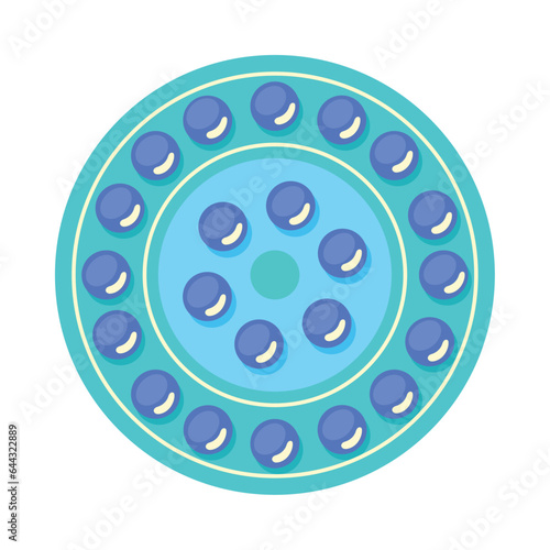 birth control pills hormonal icon