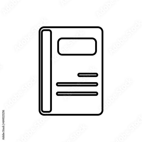 Book Icon Vector Symbol Design Illustration EPS 10
