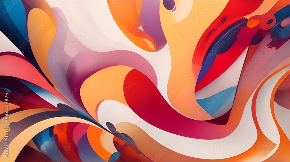 Obraz premium abstract colorful background with waves Diverse Backgrounds