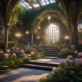 A mystical garden where flowers sing enchanting melodies3
