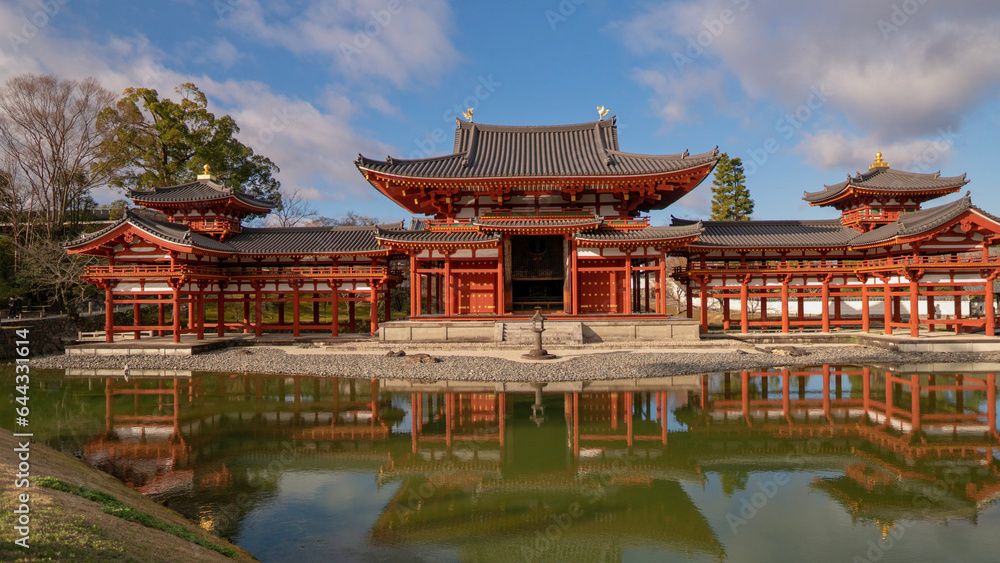 京都の平等院鳳凰堂の風景 京都の平等院鳳凰堂の風景