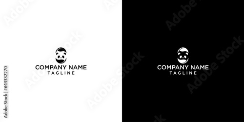 cute, panda, logo, character, nature, bear, icon, animal