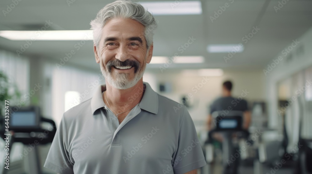 Portrait of a male occupational thisapist in a bustling rehabilitation center helping patients regain independence and improve their quality of life through customized thisapy programs Portrait of a male occupational thisapist in a bustling rehabilitation center helping patients regain independence and improve their quality of life through customized thisapy programs