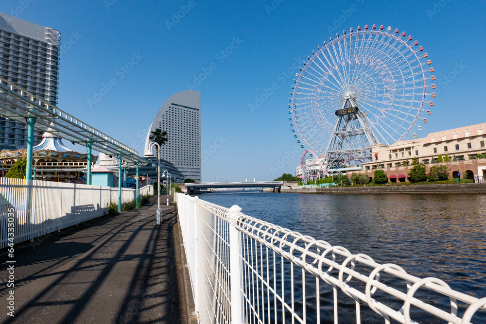 Naklejka premium 横浜みなとみらいの風景
