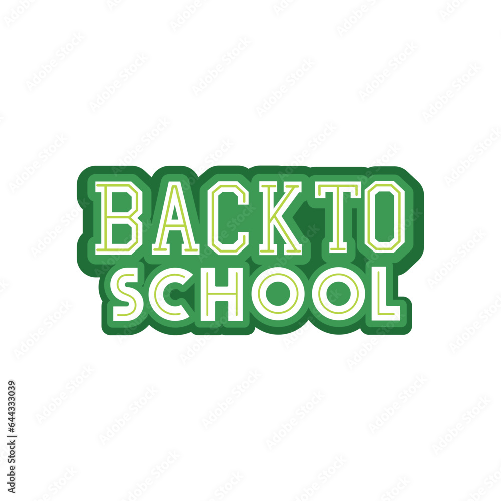 Fototapeta premium back to school badge