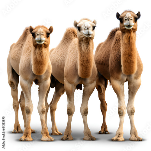 group of camels in a row