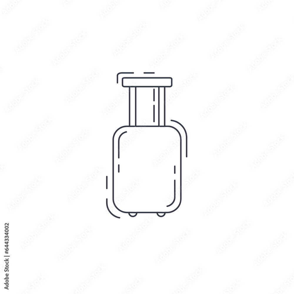 suitcase line icon. travel bag thin line icon suitcase line icon. travel bag thin line icon