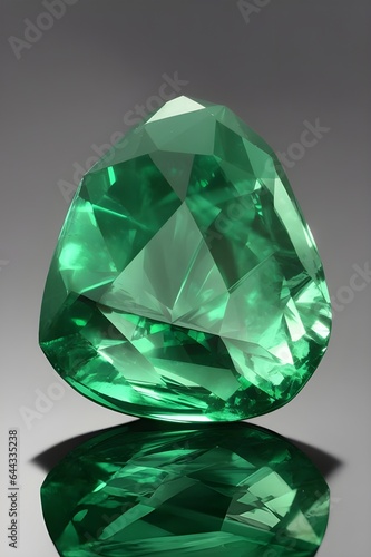 Emerald Enchantment Hyperrealistic Gem Stone  Generative AI      