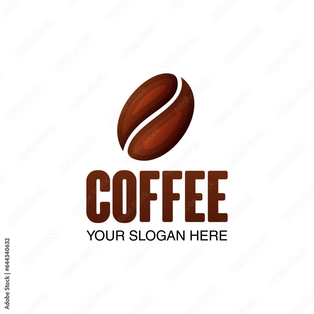 coffee shop logo design on white background coffee shop logo design on white background