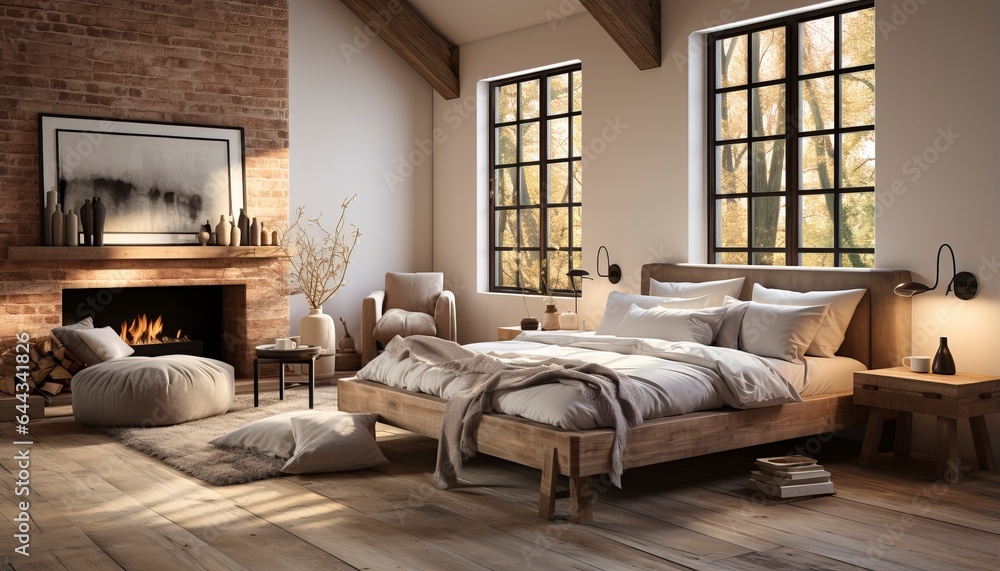 Fototapeta premium country bedroom